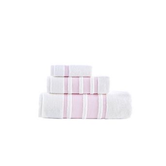 Brooks Brothers Contrast Border 3 pc Towel Set