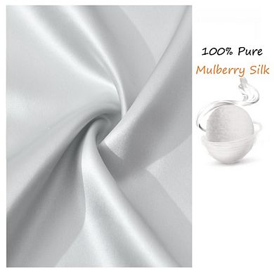 22 Momme Mulberry Silk Pillowcase Set of 2, Double-Sided, Hidden Zipper, Soft & Hypoallergenic