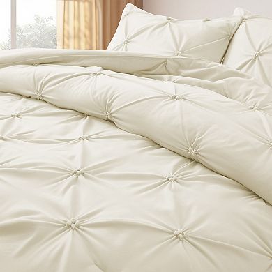 Unikome Pinch Pleat Comforter Set Soft & Cozy All Season