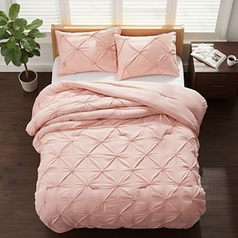 Unikome Pinch Pleat Comforter Set Soft & Cozy All Season