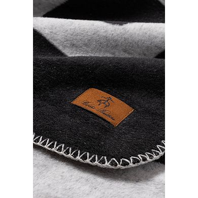 Brooks Brothers Geo Border Throw