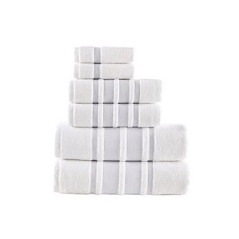 Brooks Brothers Contrast Border 6 pc Towel Set