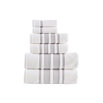 Brooks Brothers Contrast Border 6 pc Towel Set