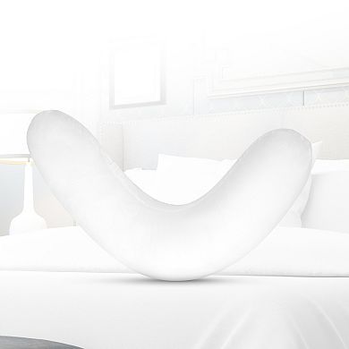 Cheer Collection Boomerang Shaped Bed Pillow, Side Sleeper Neck