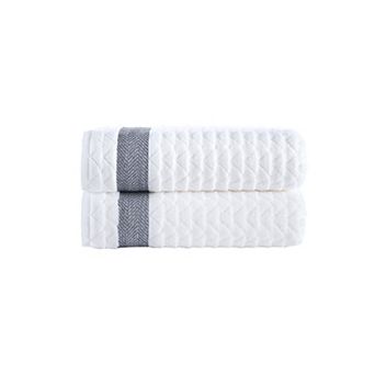 Brooks Brothers Herringbone 2 pc Bath Towels