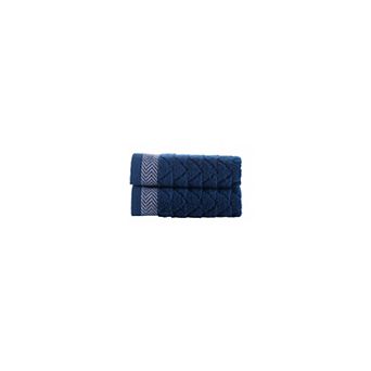 Brooks Brothers Herringbone 2 pc Wash Towels