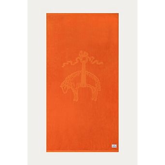 Brooks Brothers Jacquarded Logo Beach Towels