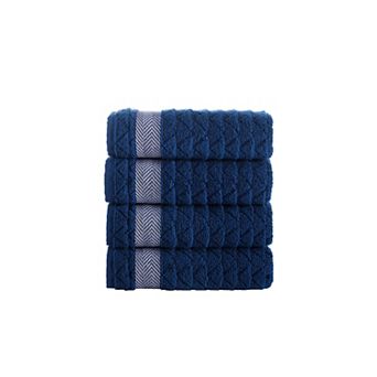 Brooks Brothers Herringbone 4 pc Hand Towels