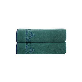 Brooks Brothers Contrast Frame 2 pc Bath Towels