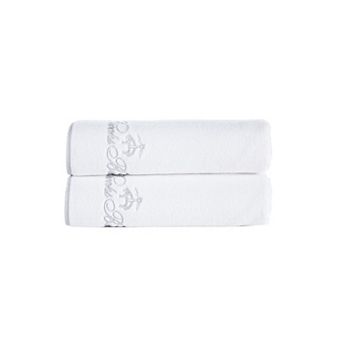 Brooks Brothers Contrast Frame 2 pc Bath Towels