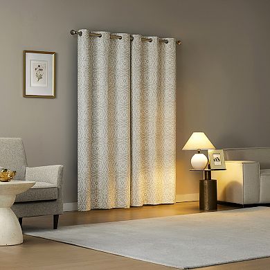 The Big One® Cerca Tonal Medallion 100% Blackout Grommet Single Window Curtain Panel