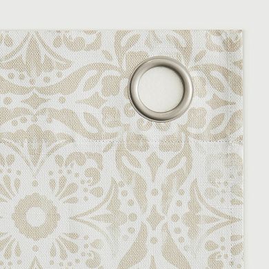 The Big One® Cerca Tonal Medallion 100% Blackout Grommet Single Window Curtain Panel