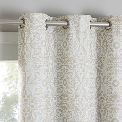The Big One® Cerca Tonal Medallion 100% Blackout Grommet Single Window Curtain Panel