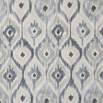 The Big One® Tarsia Watercolor Ogee 100% Blackout Grommet Single Window Curtain Panel