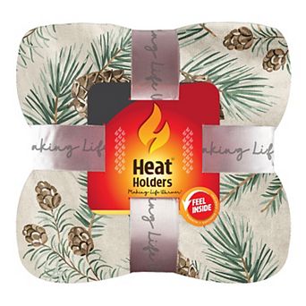 Heat Holders Heatweaver Plush Festive Throw Blanket