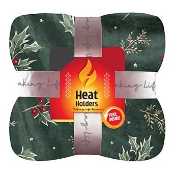 Heat Holders Heatweaver Plush Festive Throw Blanket