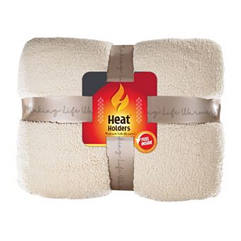 Heat Holders Super Plush Sherpa Throw Blanket
