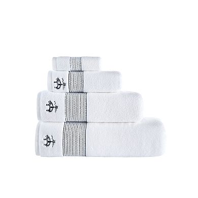 Brooks Brothers Rope Stripe Border 2 pcs Bath Towels