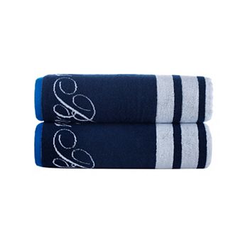 Brooks Brothers Nautical Blanket Stripe 2 pc Bath Sheets