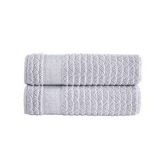 Brooks Brothers Herringbone 2 pc Bath Sheets