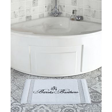 Brooks Brothers Rope Stripe Border Bath Mat