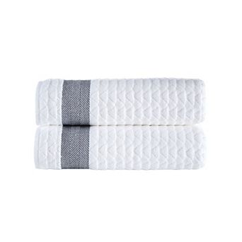 Brooks Brothers Herringbone 2 pc Bath Sheets