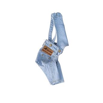 Pet Denim Overalls-Light Wash