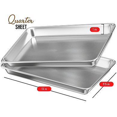 Eatex Aluminum Quarter Baking Sheet Pack 4