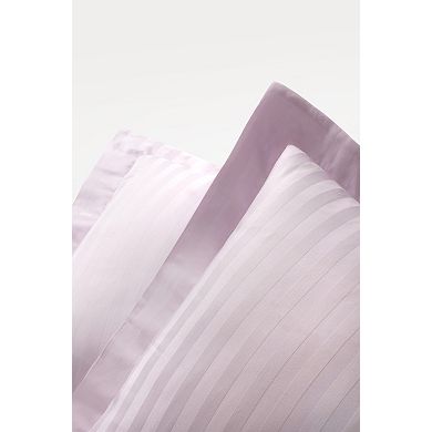 Brooks Brothers Sateen Stripe Cotton Sham Case Pair