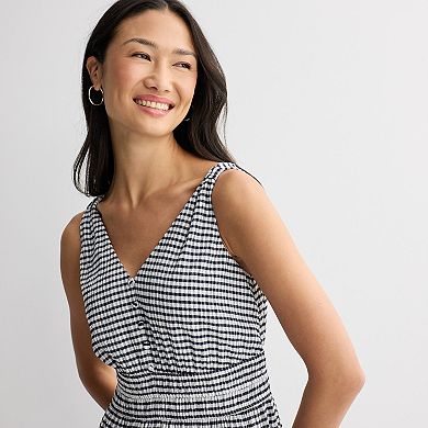Women's 5th + Madison Edit Sleeveless Smocked Waist Dress