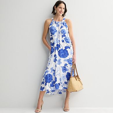Women's 5th + Madison Edit Halter Neck Tiered Dress