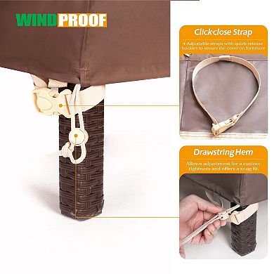 F&J Outdoors Premium Waterproof Outdoor Patio Chair Cover