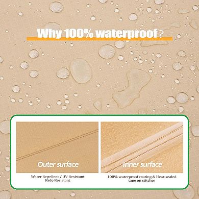 F&J Outdoors Premium Waterproof Outdoor Patio Chair Cover