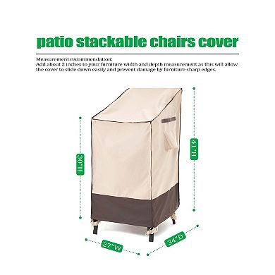 F&J Outdoors Premium Waterproof Outdoor Patio Chair Cover