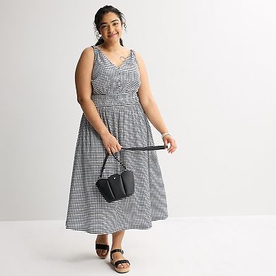 Plus Size 5th + Madison Edit Sleeveless Smocked Waist Dress