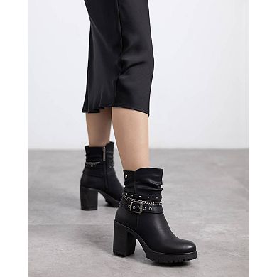 Refresh Women's Heeled Ankle Booties 172917