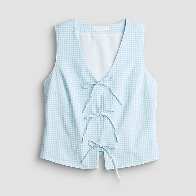 Petite LC Lauren Conrad Tie Front Vest