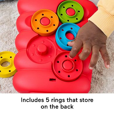 Fisher-Price Drop Through Rock-a-Stack Developmental Activity Toy, 5 Coins