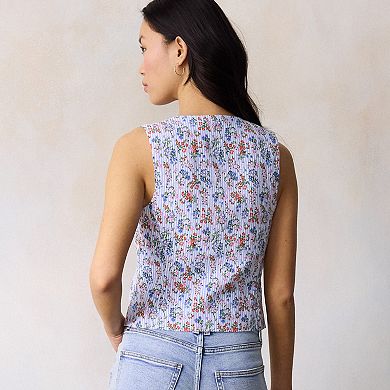 Women's LC Lauren Conrad Tie Front Vest