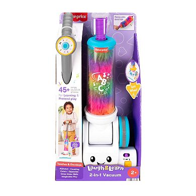 Fisher-Price Laugh & Learn 2-in-1 Vacuum Electronic Learning Toy