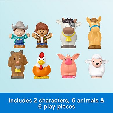 Fisher-Price Little People Musical Animal Tractor with 14 Accessories