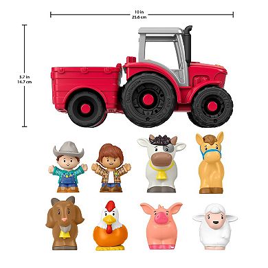 Fisher-Price Little People Musical Animal Tractor with 14 Accessories