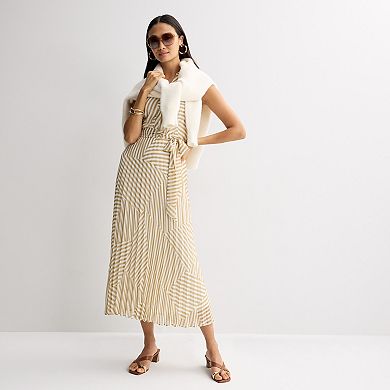 Women's Sandra Darren Sleeveless Pleated Shirtdress