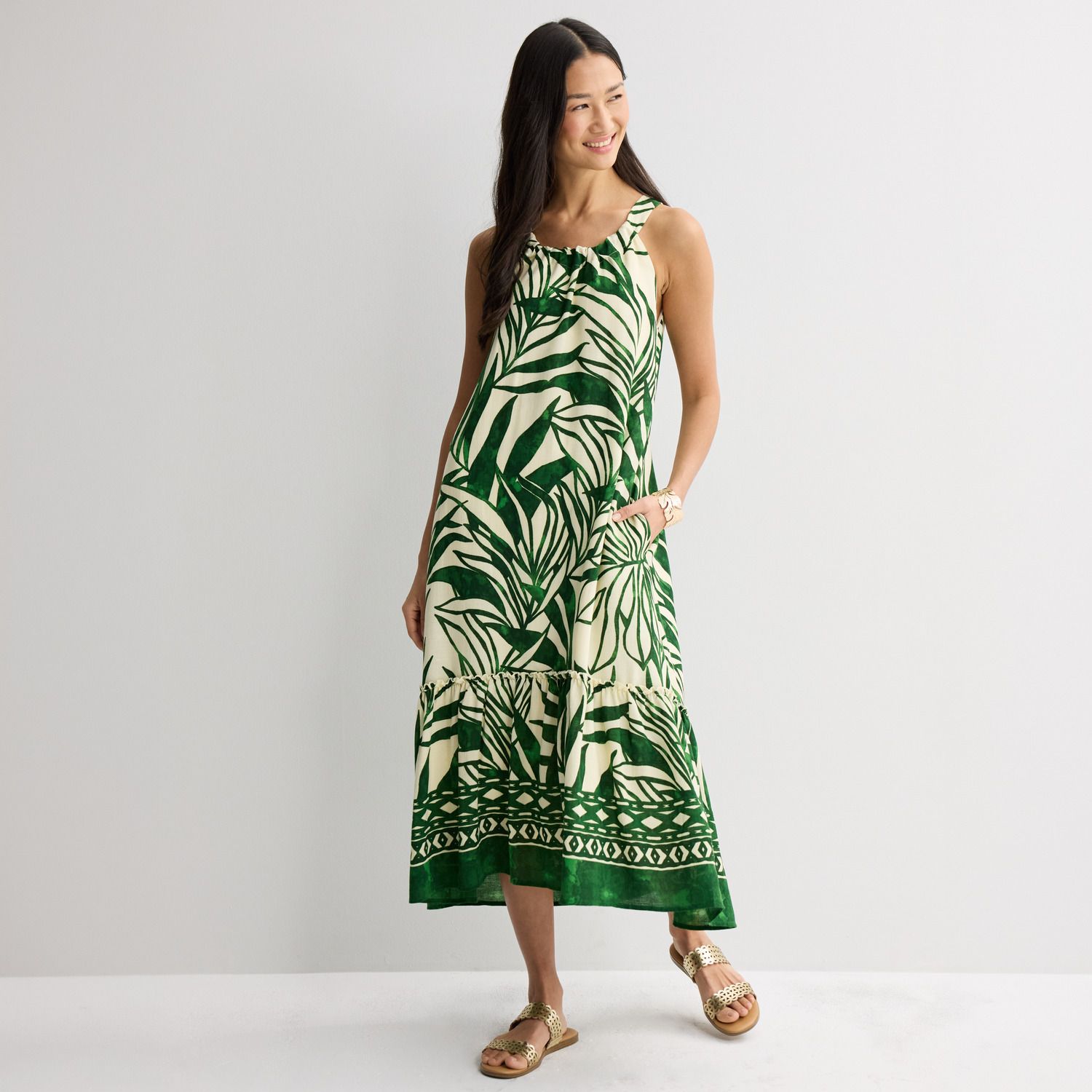 Женские платья 5th & Madison Edit Halter Neck Tiered Dress