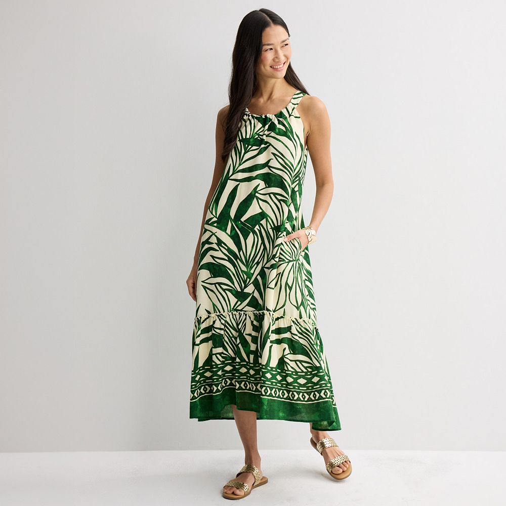 Women's 5th & Madison Edit Halter Neck Tiered Dress