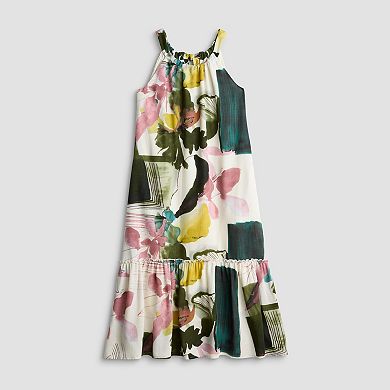Women's 5th + Madison Edit Halter Neck Tiered Maxi Dress