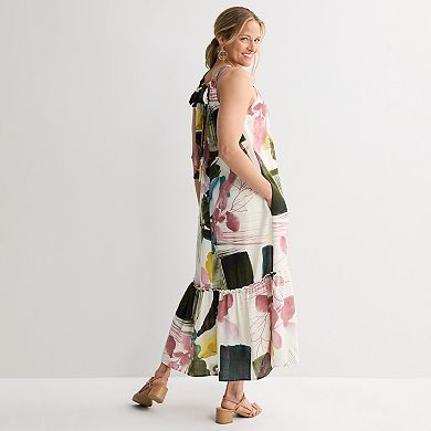 Women's 5th + Madison Edit Halter Neck Tiered Maxi Dress