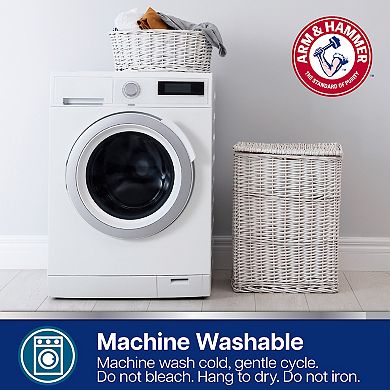 Arm & Hammer Water Repellent Embossed Stripe Shower Curtain Liner