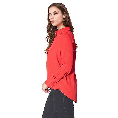 Women's Button Up Basic Everyday Shirt