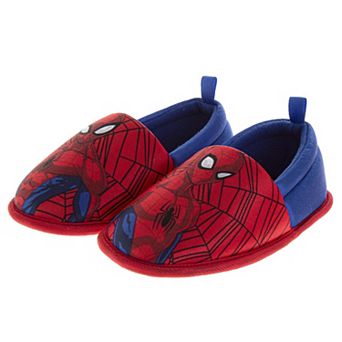 Marvel Spiderman Kids' Slippers Cozy, Plush, and Fun House Footwear (Toddler / Little Kid)